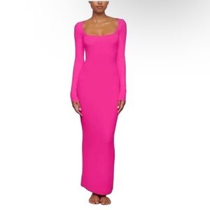 Skims Rare Hot Pink Dress